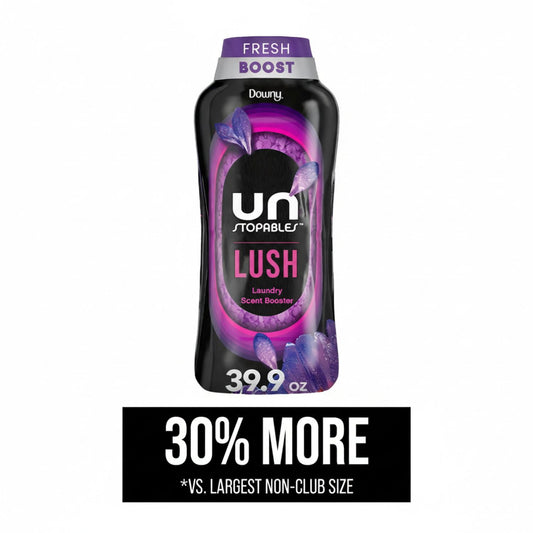 Downy Unstopables In-Wash Laundry Scent Booster Beads, Lush – 39.9 oz