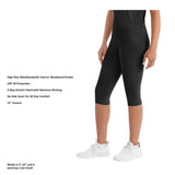 Member's Mark Women's Zen Capri Legging - Black - XXL