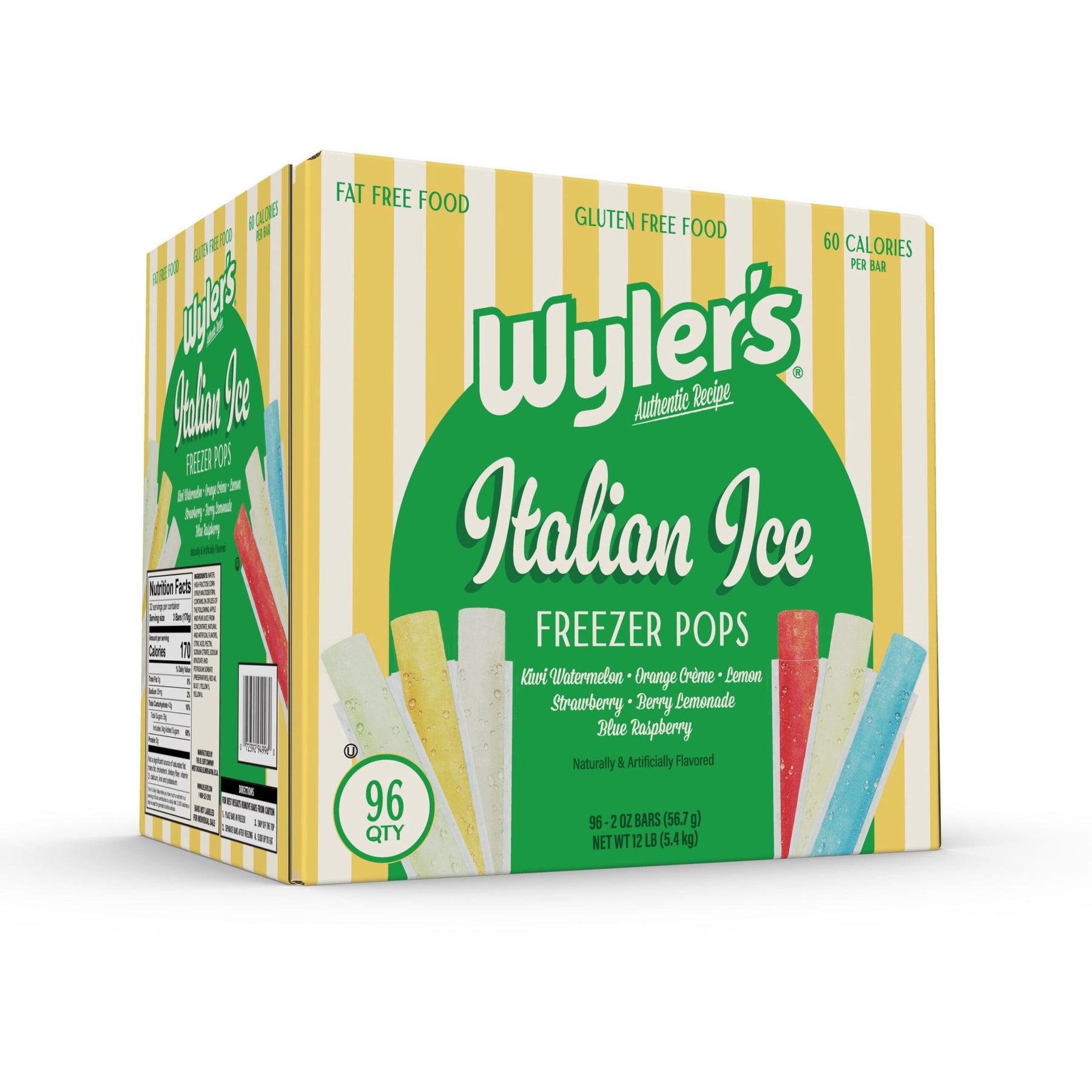 Wyler's Light Wyler's Authentic Italian Ices – 2 oz, 96 Pack