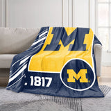 Logo Brands Michigan Wolverines 60"x70" Super Plush Blanket
