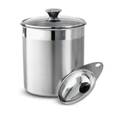 Tramontina 6-Piece Stainless Steel Covered Canister Set with Measuring Scoops