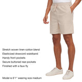 Gap Men's Linen Pull-On Short - Light Blue - XXL