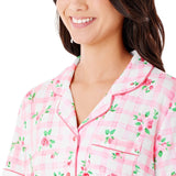 Member's Mark Women's 2-Piece Notch Collar Pajama Set - Black - XXL