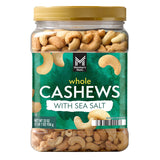 Member's Mark Roasted Whole Cashews with Sea Salt, 33 oz.