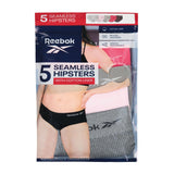 Reebok Women's 5-Pack Seamless Hipster - XXL