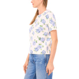 Vince Camuto Women's Short Sleeve Sweater - Blue - XXL