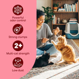 Fresh Step Odor Shield Multi Cat Clumping Litter, Febreze Fresh Scent, 42 lb