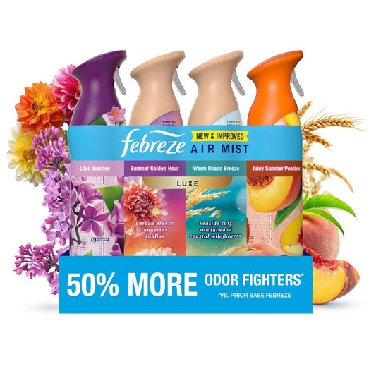 Febreze Air Mist Air Freshener Spray, Spring Mixed Scent – 4ct., 32.4 oz