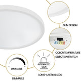 Cedar Hill 15" LED Ceiling Light With Adjustable Color Temperature
