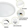 Cedar Hill 15" LED Ceiling Light With Adjustable Color Temperature