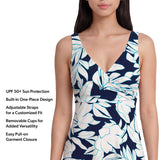 Lands' End Women's Swim Dress - Black - XXL