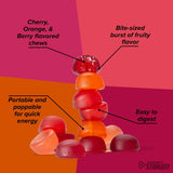 Honey Stinger Organic Energy Chew, Fruit Smoothie, Caffeine Free Healthy Fruit Snack, 1.8 oz., 12 pk.