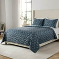 Member's Mark 3-Piece Printed Velvet Quilt Sets, Assorted Sizes