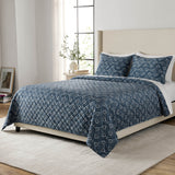 Member's Mark 3-Piece Printed Velvet Quilt Sets, Assorted Sizes