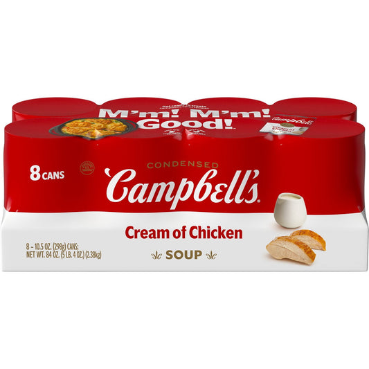 Campbell's Condensed Cream of Chicken Soup 10.5 oz - 8 Pack