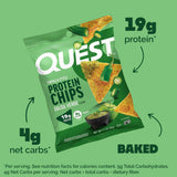 Quest Tortilla Style 10-20g Protein Chip Variety Pack, Salsa Verde and Chili Lime, 14 ct.