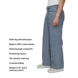Buffalo Jeans Women's Wide Leg Belted Jean - Medium