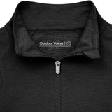 Outdoor Voices Women's CloudKnit Quarter-Zip Pullover - Black - XXL