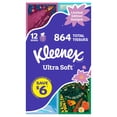 Kleenex Ultra Soft Facial Tissues, 12 boxes, 72 tissues/box