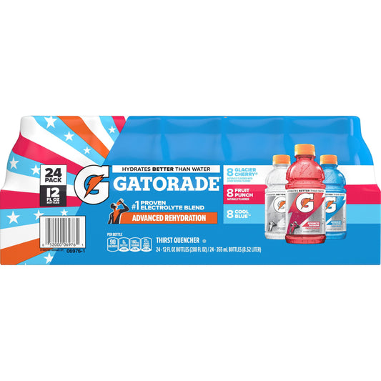 Gatorade Liberty Thirst Quencher Sports Drink Variety Pack, 12 fl. oz., 24 pk.