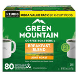 Green Mountain Coffee Roasters Light Roast Coffee Pods, Breakfast Blend, 80 ct.