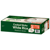 Bibigo Cooked Sticky White Rice, 88.80 oz., 12 PK