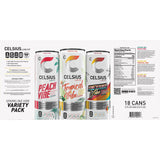 Celsius Live Fit Sparkling Vibe Variety Pack 12 fl. oz., 18 pk.