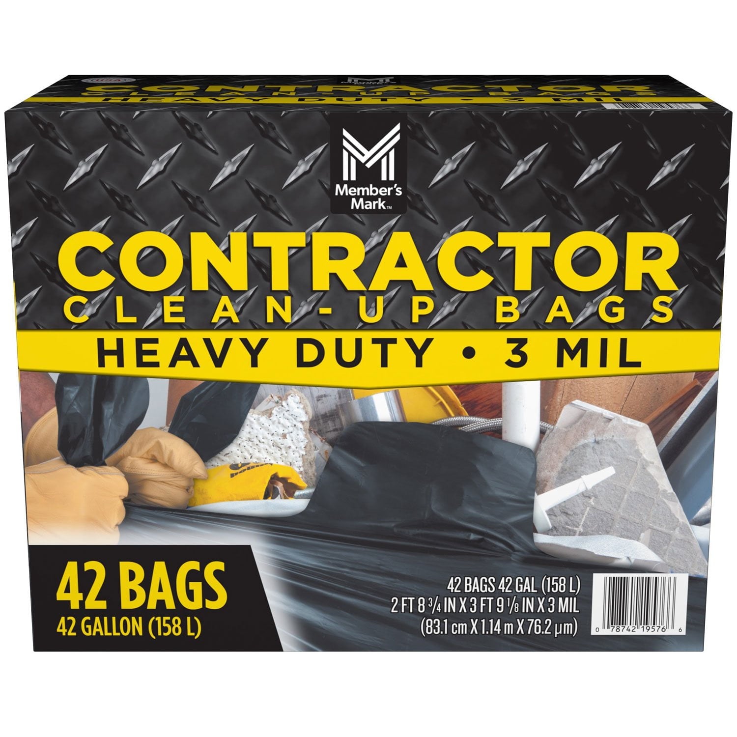Member's Mark Commercial Contractor 42-Gallon Clean-Up Bags – 42 Count
