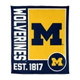 Logo Brands Michigan Wolverines 60"x70" Super Plush Blanket