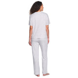 LOFT Women's 2-Piece Tee and Pant Pajama Set - Black - XXL