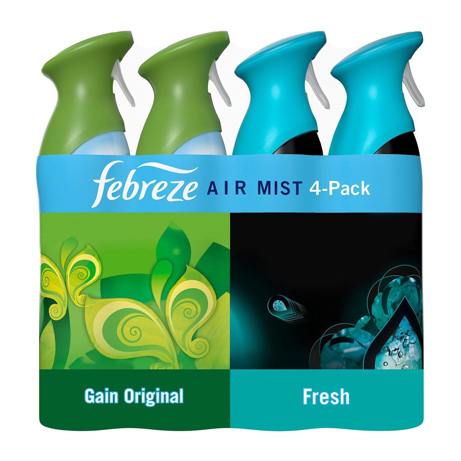Febreze Air Mist Air Freshener Spray, Gain Original + Unstopables Fresh – 4ct., 32.4 oz
