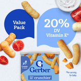 Gerber Lil' Crunchies Baked Grain Snack, Variety Pack, 1.48 oz., 8 ct.