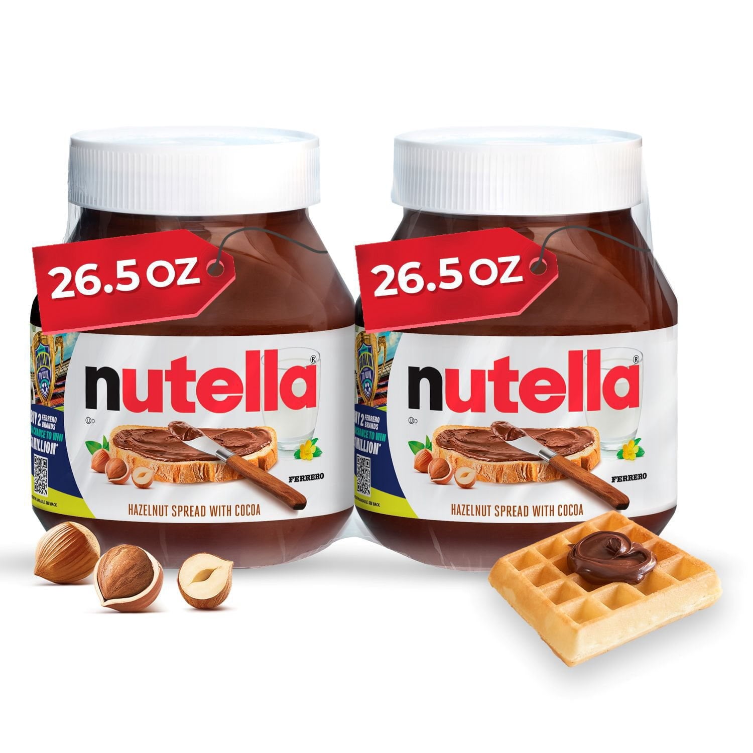 Nutella Hazelnut Spread with Cocoa - 26.5 oz - 2 Pack