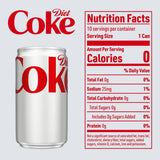 Diet Coke Soda Mini Cans, 7.5 fl. oz., 30 pk.