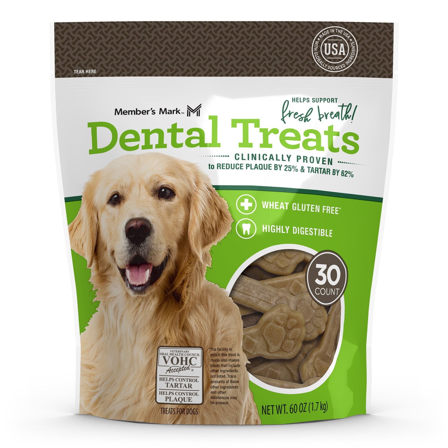 Member's Mark Dental Chew Treats for Dogs, 30 ct