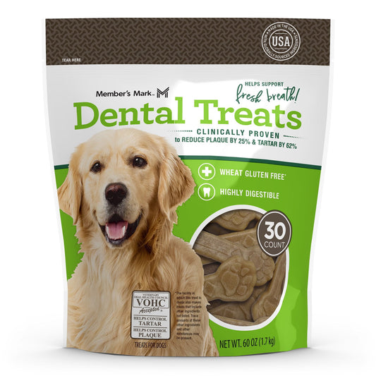 Member's Mark Dental Chew Treats for Dogs, 30 ct