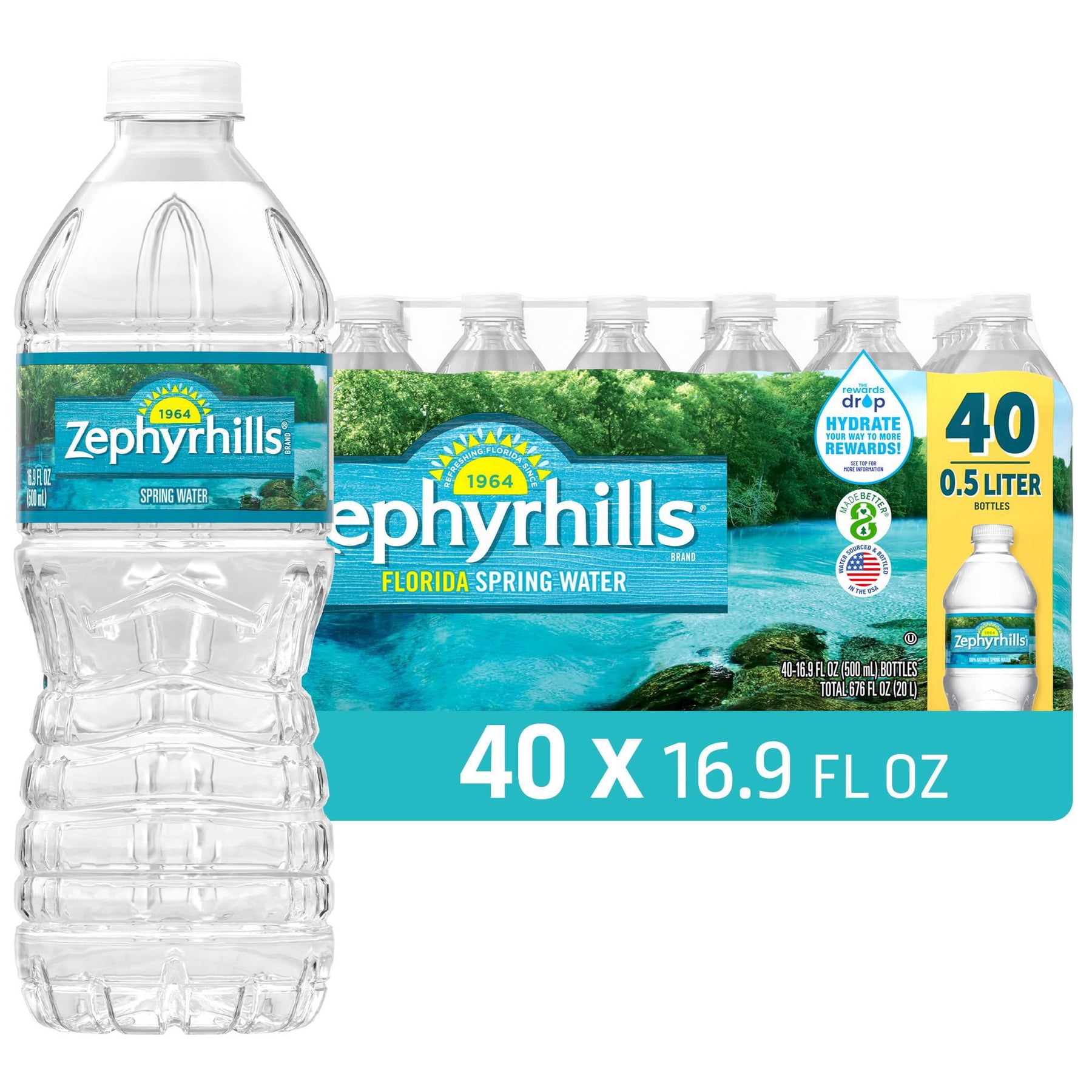 Zephyrhills 100% Natural Spring Water 16.9 fl. oz., 40 pk.
