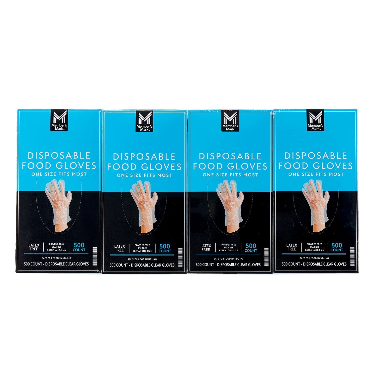 Member's Mark Disposable Food Gloves – 500 Count, 4 Pack
