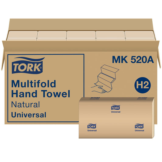 Tork Multifold 1-Ply Natural Hand Towel – 16 Packs., 250 towels/pack