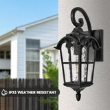 Cedar Hill 17" Outdoor Wall Lantern with Dusk-to-Dawn Photocell