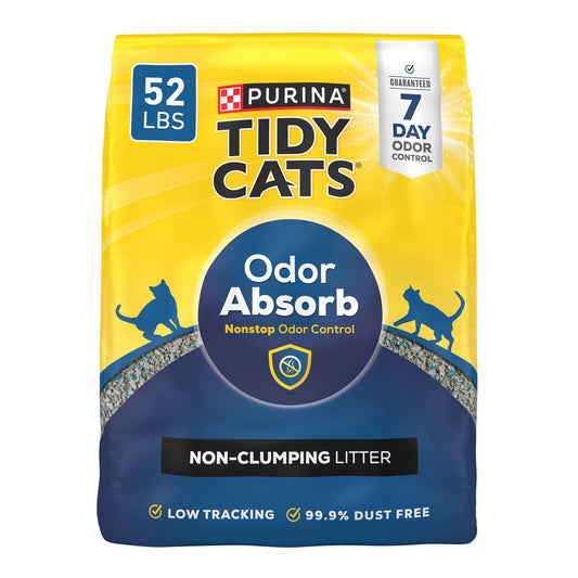 Purina Tidy Cats Litter, Natural Clay Product With Deodorizing System, 52 lb. Ba
