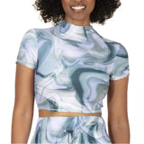 Outdoor Voices Cropped Short Sleeve Rashguard - Black - XXL