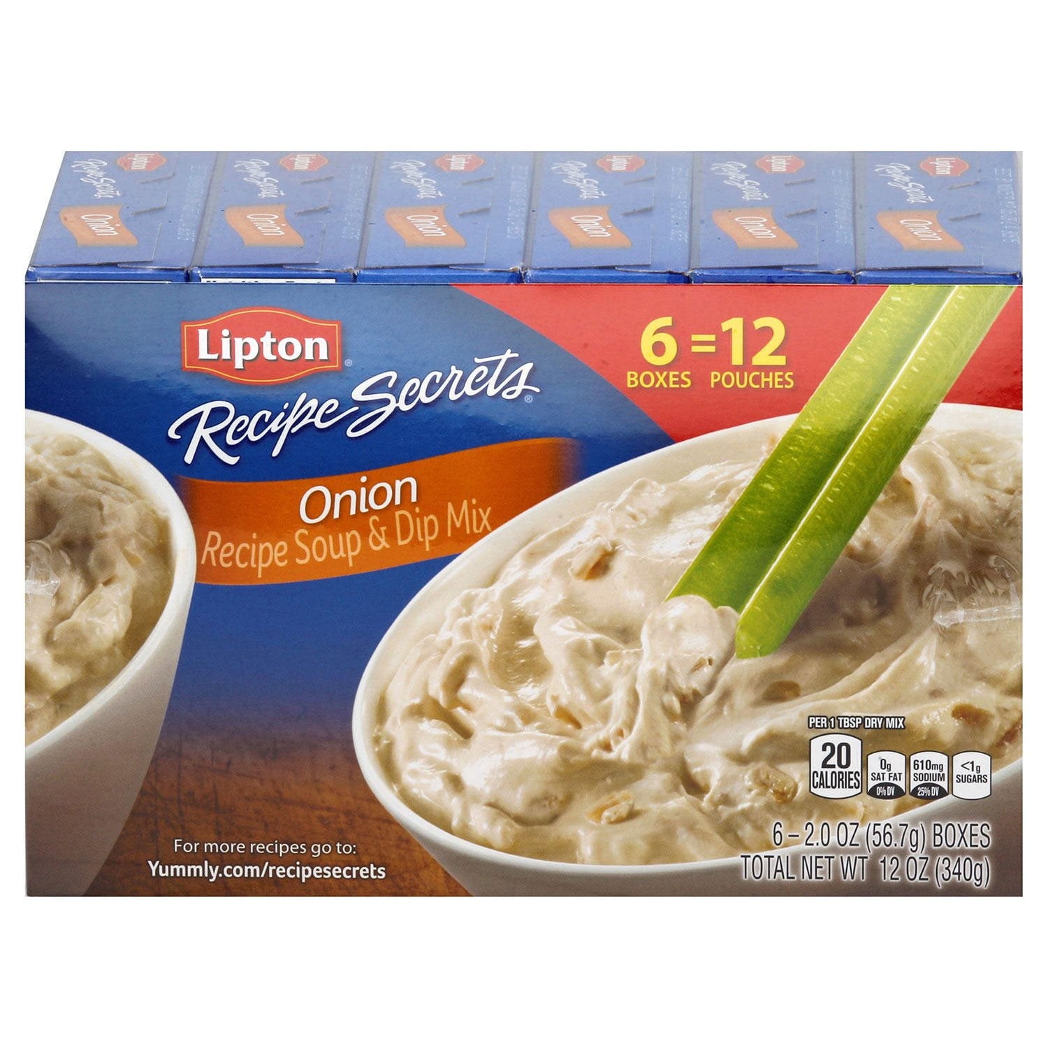 Lipton Onion Recipe Soup and Dip Mix 2 oz - 6 Pack