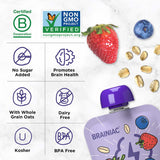 Brainiac Fruit and Oat Smoothie Pouches - 3.2 oz - 20 Count