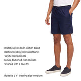 Gap Men's Linen Pull-On Short - Navy - XXL