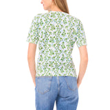 Vince Camuto Women's Short Sleeve Sweater - Blue - XXL
