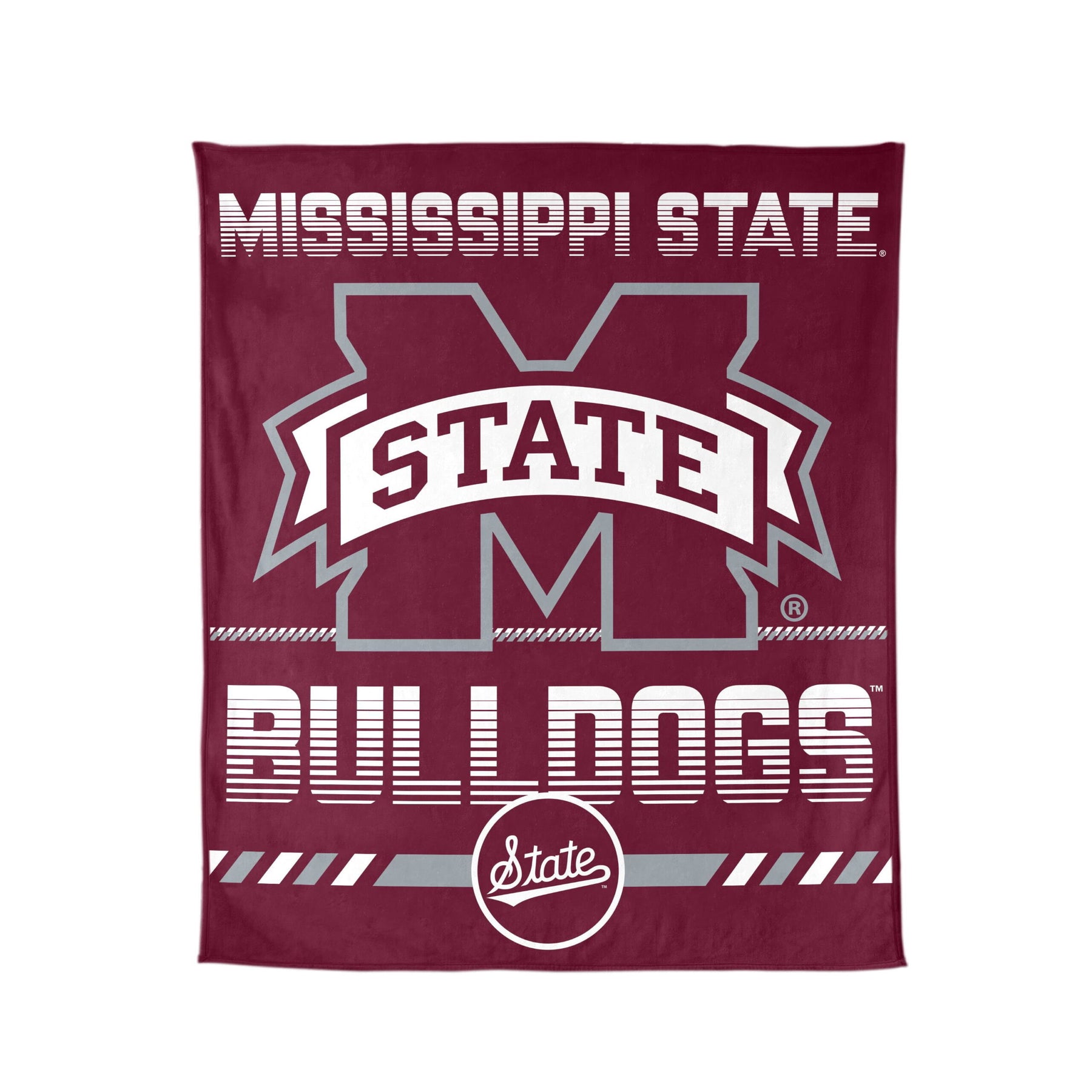 Logo Brands Mississippi State Bulldogs 60"x70" Super Plush Blanket