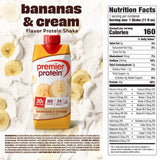 Premier Protein 30g High Protein Shake, Bananas &amp; Cream 11 fl. oz., 15 pk.