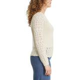 Nine West Women's Pointelle Sweater - Cream