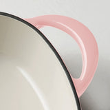 Tramontina 3-Quart Heart Shape Enameled Cast Iron Dutch Oven (Shallow, Oven Safe)